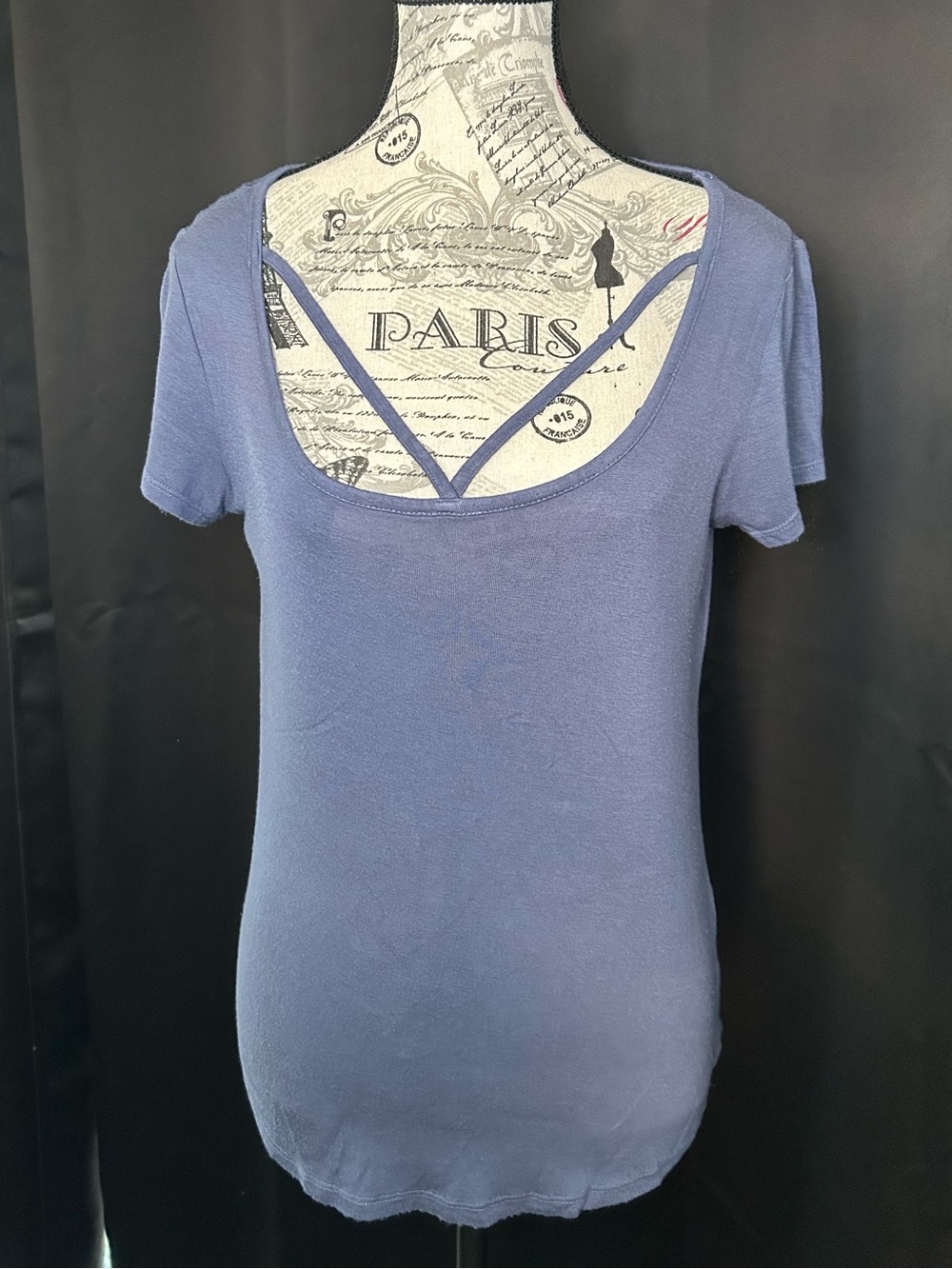 Women’s Scoop Neck Tee with Straps (L)